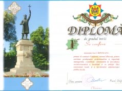 Diplomă de gradul I, cu ocazia Zilei autonomiei locale și a lucrătorului administrației publice locale