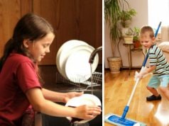 Implicarea copiilor în activități casnice. Care este limita între educație și exploatare?