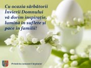Felicitare cu ocazia sărbătorilor pascale