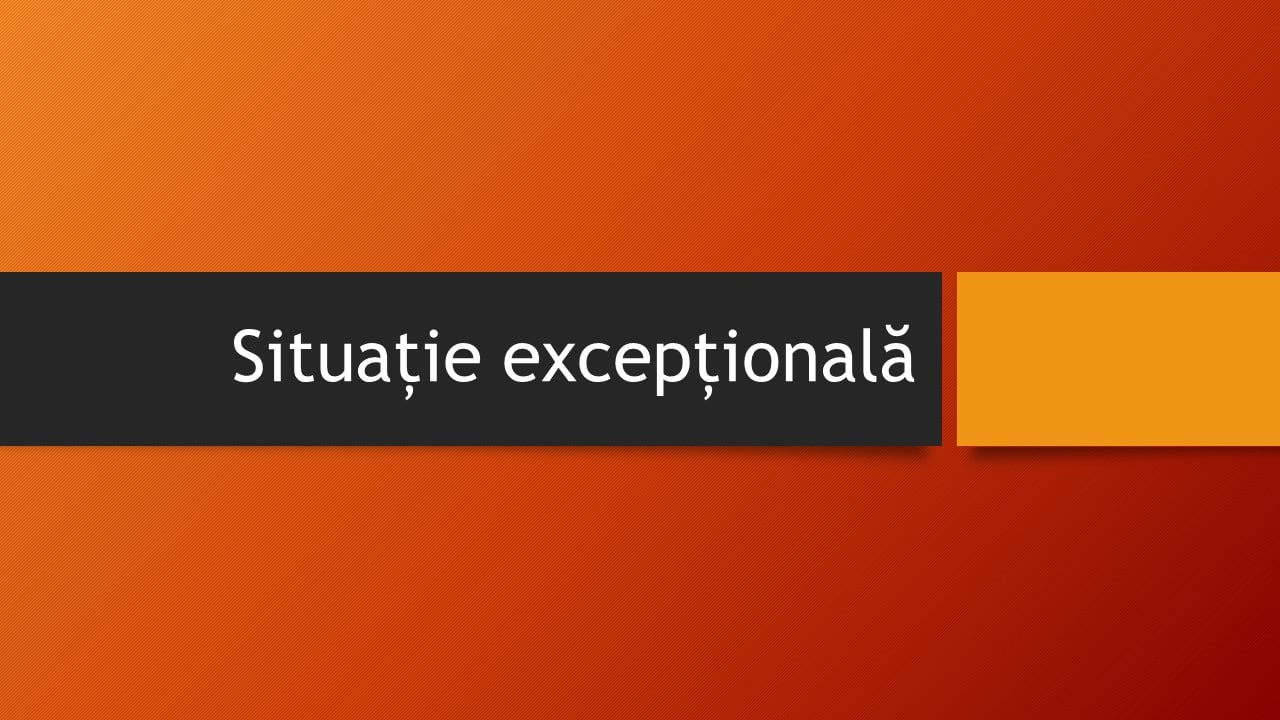 Situație excepțională